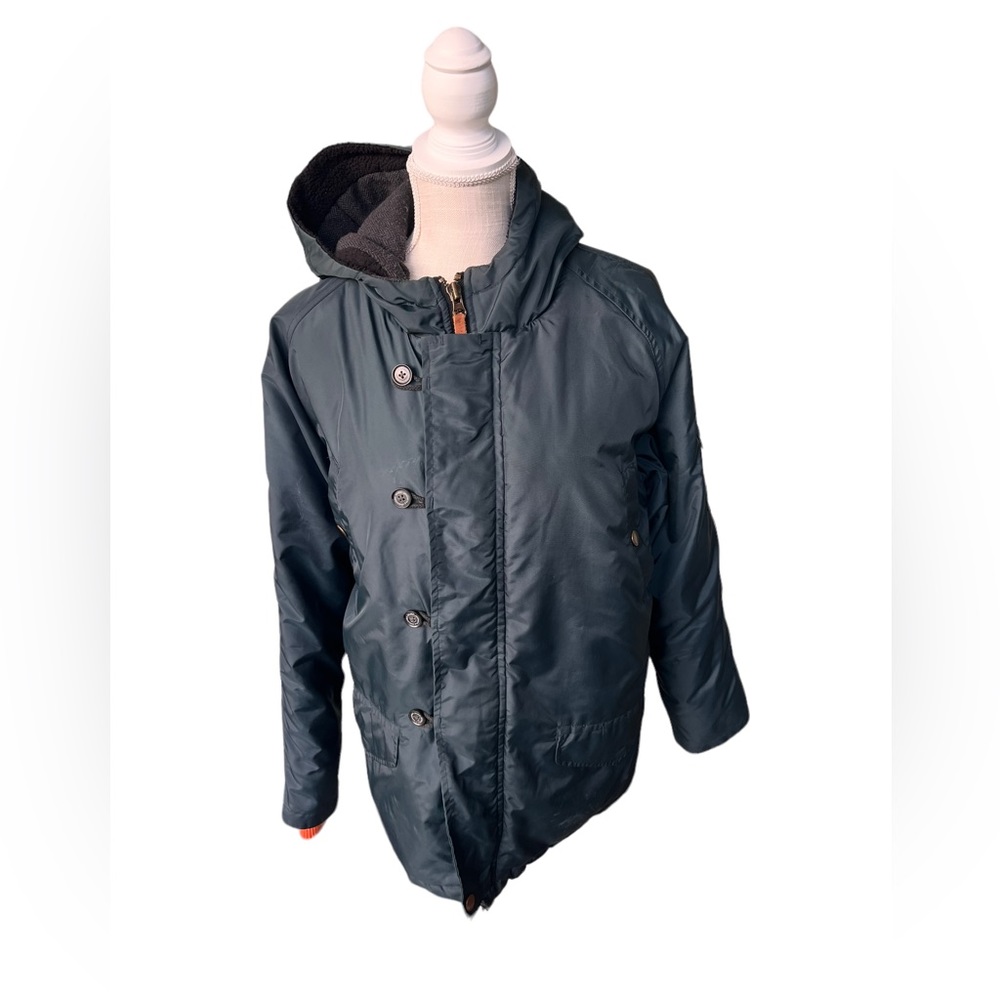 Roark Vintage hooded jacket Aztec fleece lining L